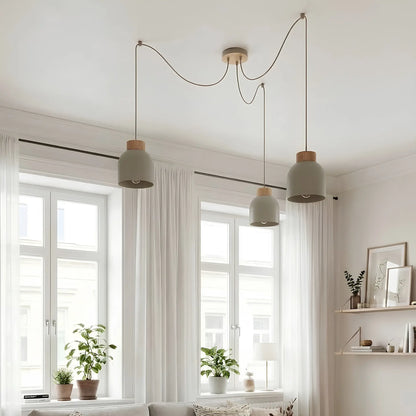 Emibig Kru Pendellampa 3-ljus, Beige
