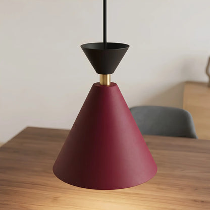 Emibig Klever Pendellampa 3-ljus Ø40 cm, Svart/Vinröd