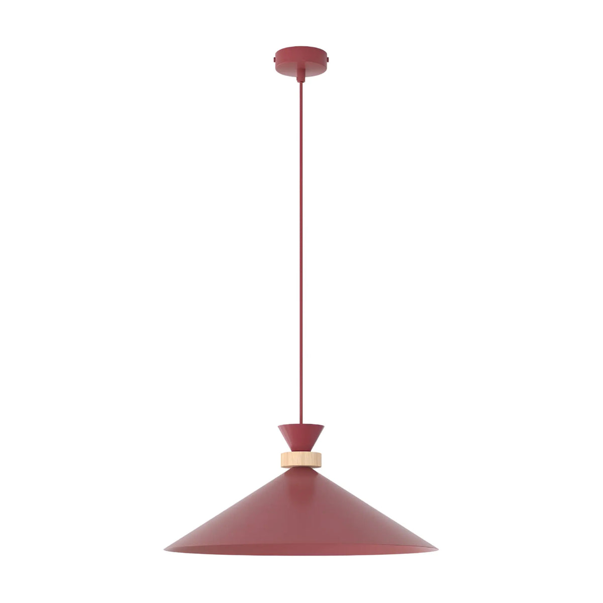 Emibig Olivo Pendellampa Ø40 cm, Vinröd