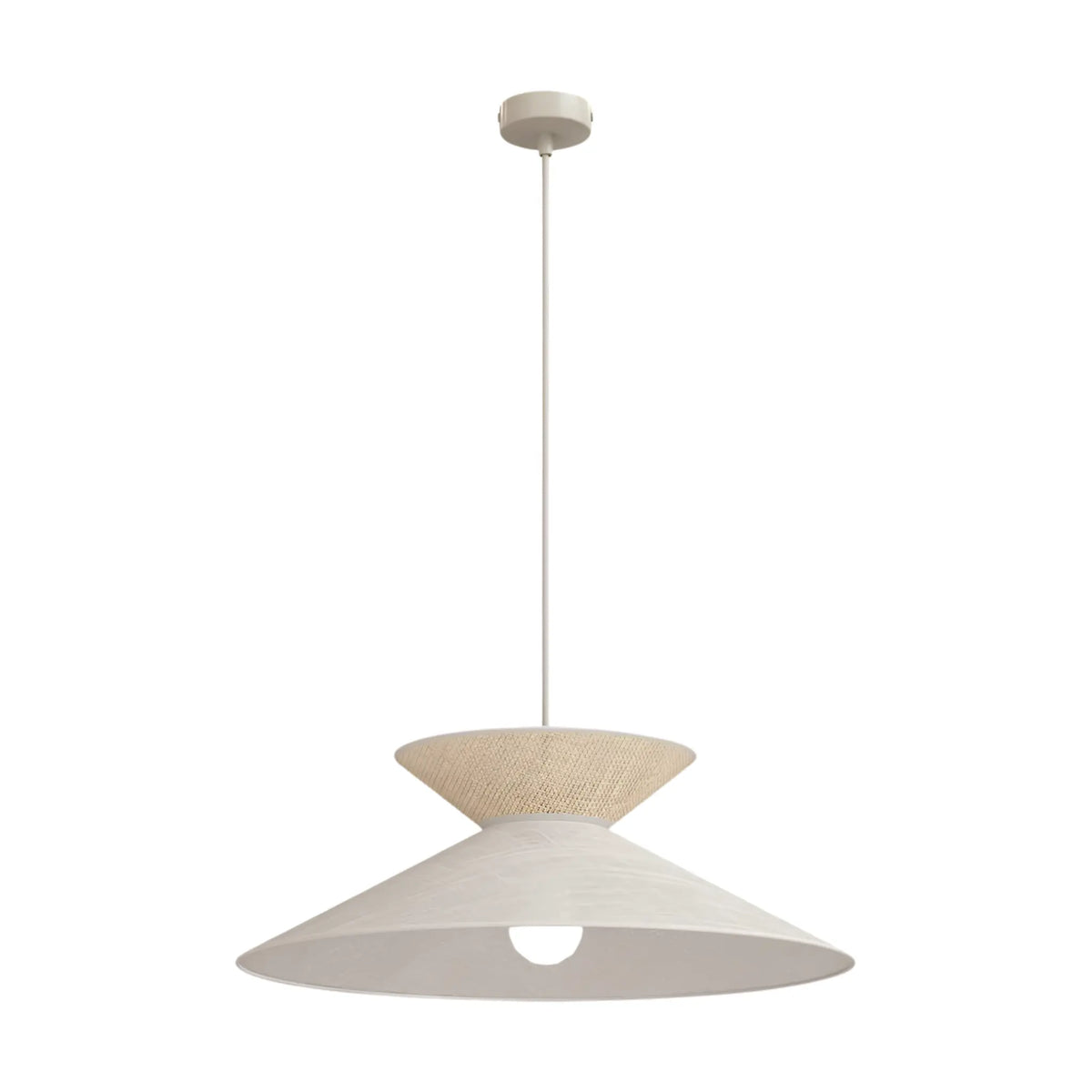 Emibig Softa Pendellampa Ø50 cm, Beige