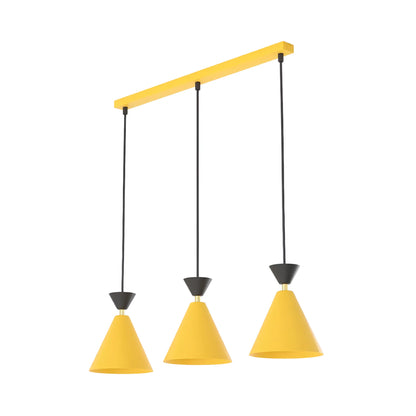 Emibig Klever Pendellampa 3-ljus 71x16 cm, Orange/Svart