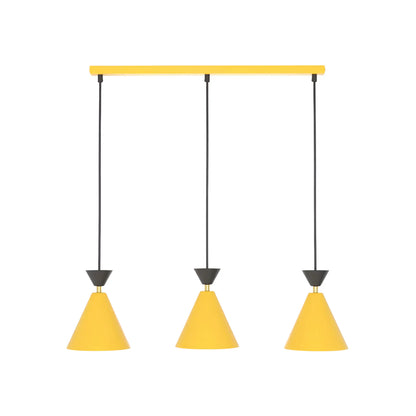 Emibig Klever Pendellampa 3-ljus 71x16 cm, Orange/Svart