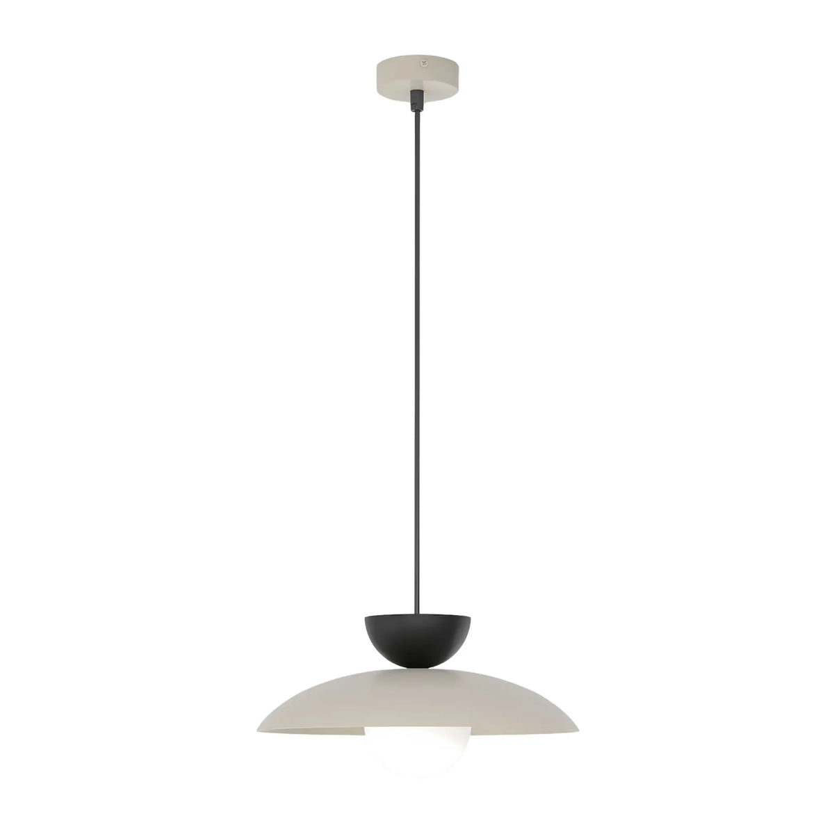 Emibig Mulan Pendellampa Ø30 cm, Beige/Svart