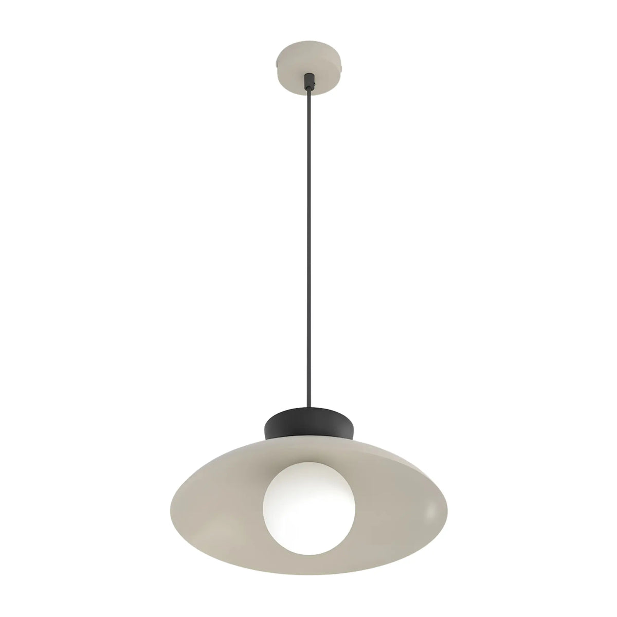 Emibig Mulan Pendellampa Ø30 cm, Beige/Svart