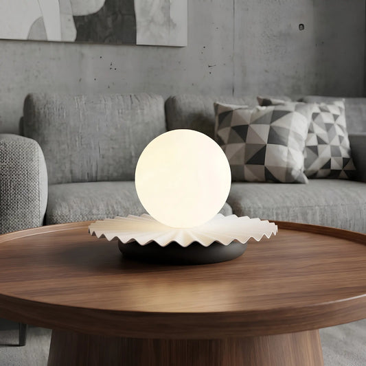 Emibig Umbra Bordslampa 20x13 cm, Vit/Svart