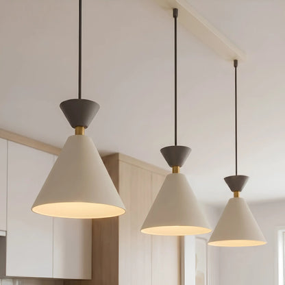 Emibig Klever Pendellampa 3-ljus 71x16 cm, Beige/Svart