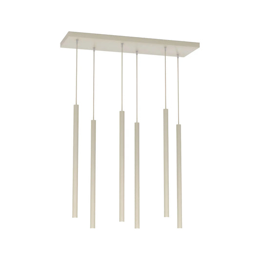 Emibig Selter Pendellampa 6-ljus 59x22 cm, Beige