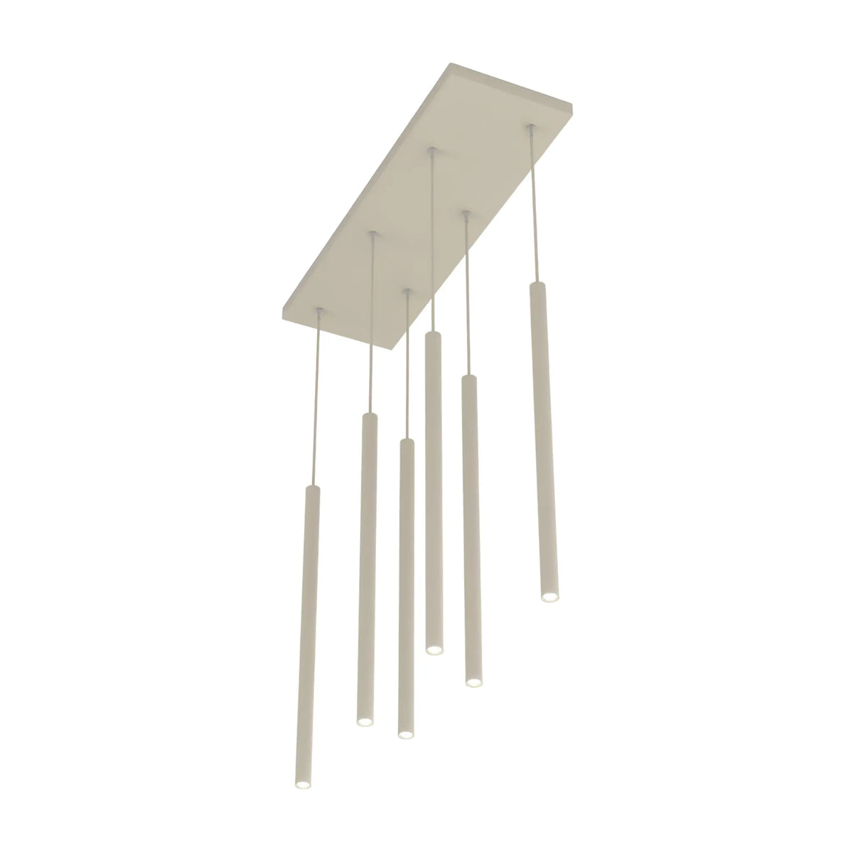 Emibig Selter Pendellampa 6-ljus 59x22 cm, Beige