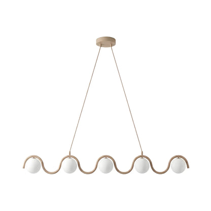 Emibig Sinus Pendellampa 5-ljus 110x10 cm, Beige
