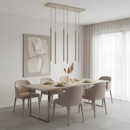 Emibig Selter Pendellampa 6-ljus 59x22 cm, Beige