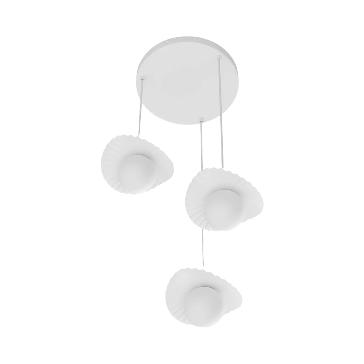 Emibig Flora Pendellampa 3-ljus Ø42 cm, Vit