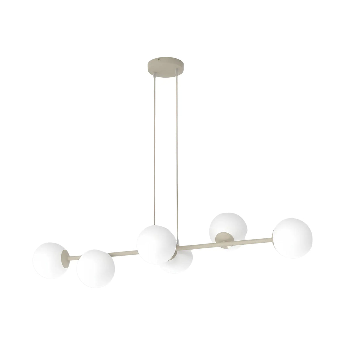 Emibig Magnus Pendellampa 6-ljus 110x30 cm, Beige