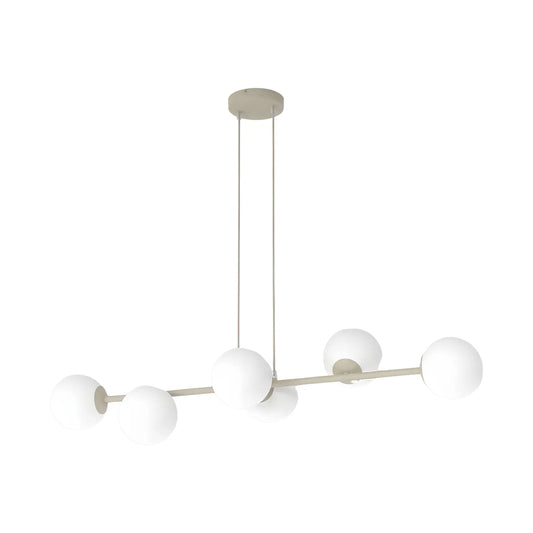 Emibig Magnus Pendellampa 6-ljus 110x30 cm, Beige