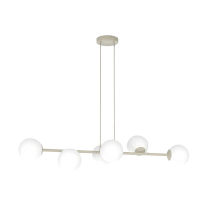 Emibig Magnus Pendellampa 6-ljus 110x30 cm, Beige