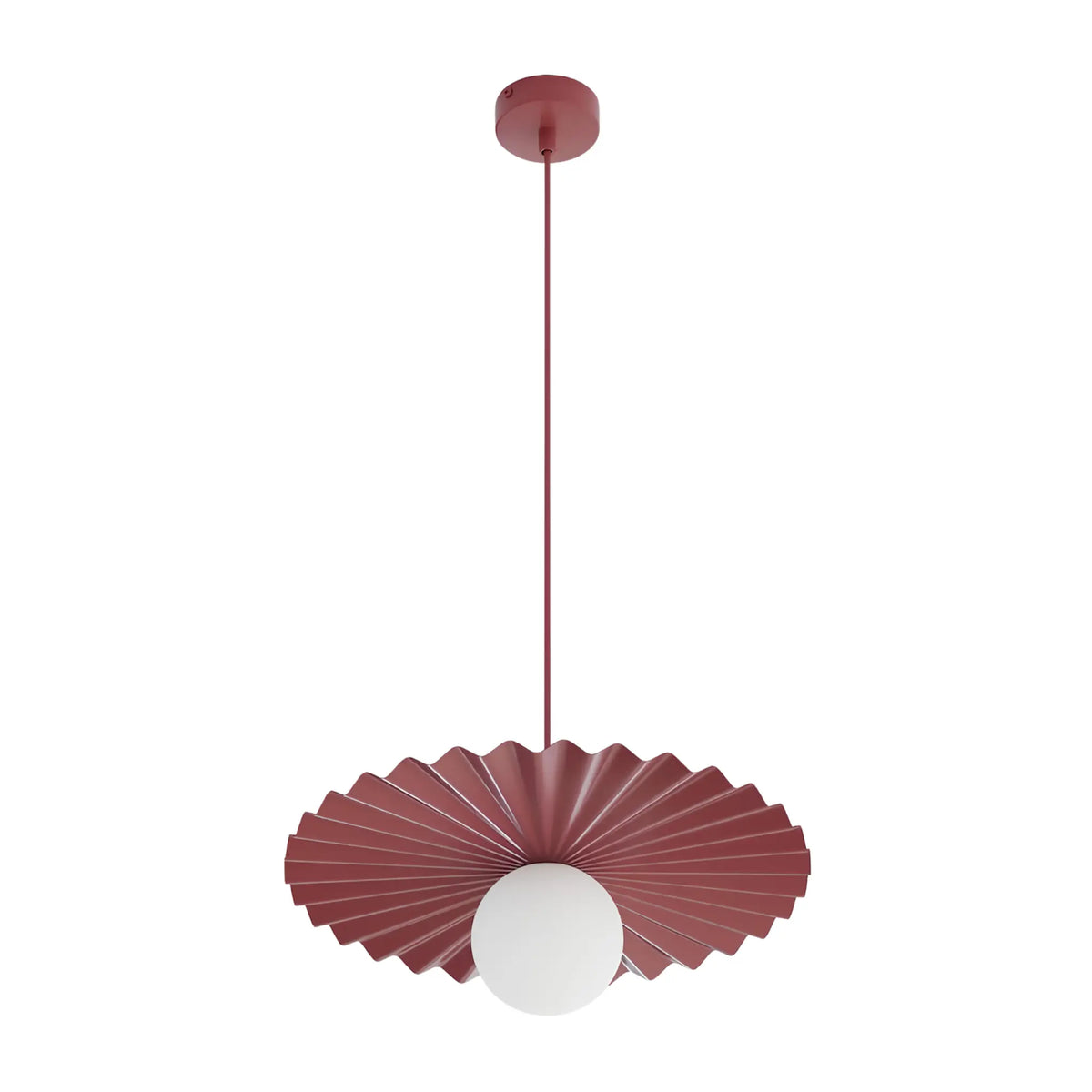 Emibig Umbra Pendellampa Ø35 cm, Vinröd