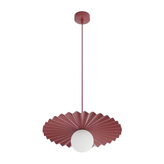 Emibig Umbra Pendellampa Ø35 cm, Vinröd