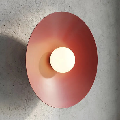 Emibig Mono Vägglampa 50x18 cm, Vinröd