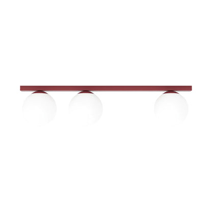 Emibig Fit Taklampa 3-ljus 70x14 cm, Vinröd