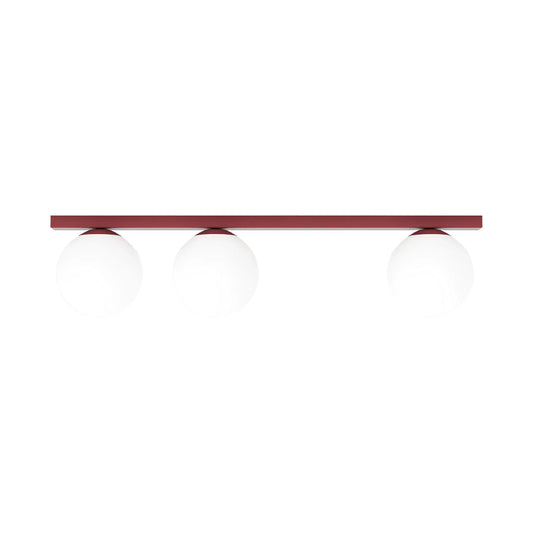 Emibig Fit Taklampa 3-ljus 70x14 cm, Vinröd