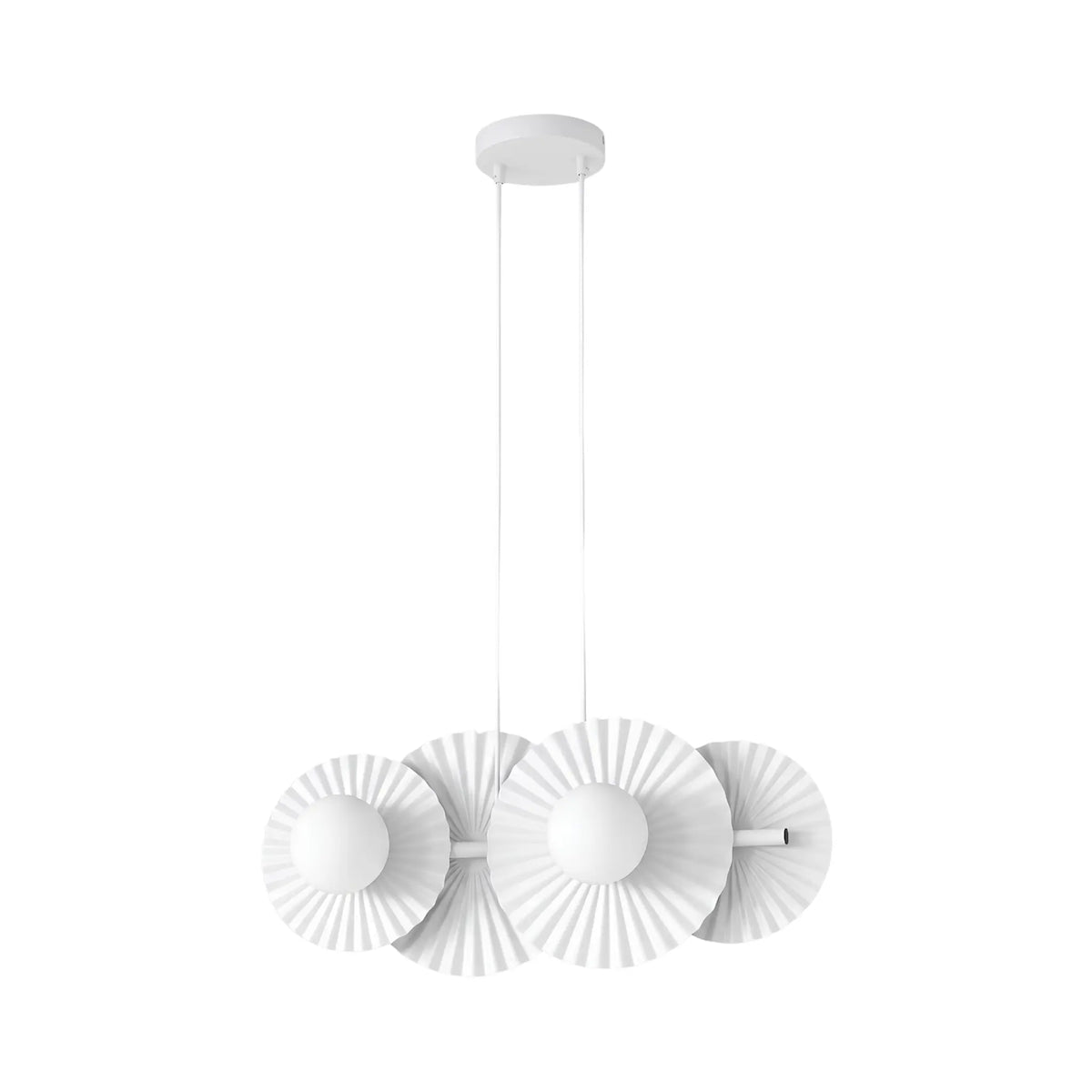 Emibig Umbra Pendellampa 4-ljus 59x20 cm, Vit