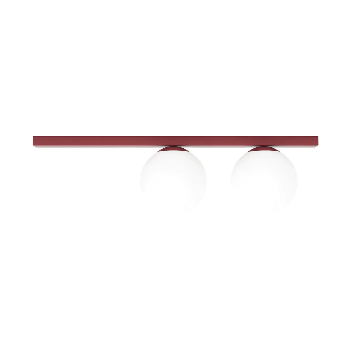 Emibig Fit Taklampa 2-ljus 60x14 cm, Vinröd