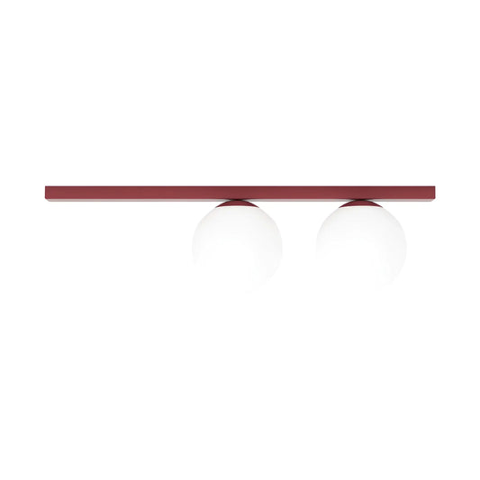 Emibig Fit Taklampa 2-ljus 60x14 cm, Vinröd