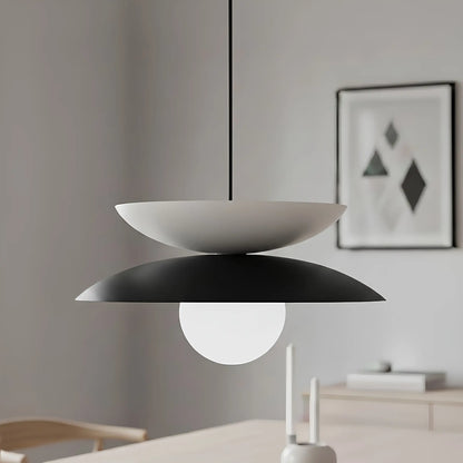Emibig Nagoya Pendellampa Ø41 cm, Svart/Vit