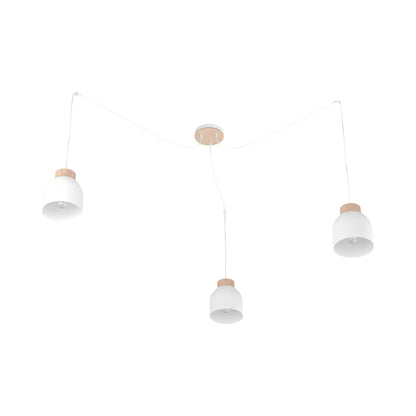 Emibig Kru Pendellampa 3-ljus, Vit
