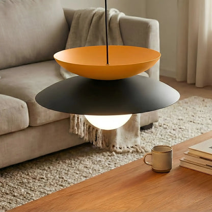 Emibig Nagoya Pendellampa Ø41 cm, Svart/Orange