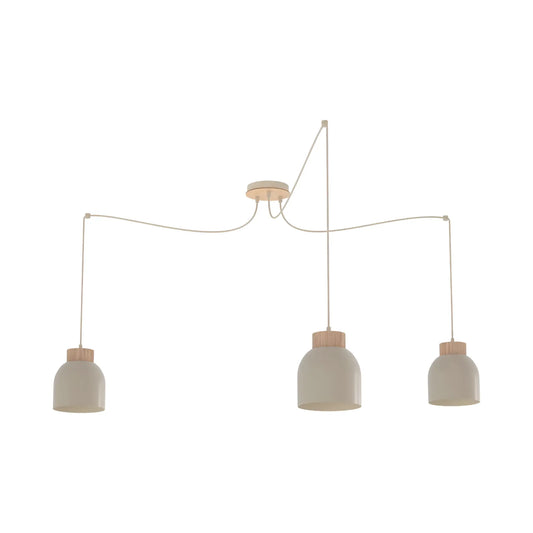 Emibig Kru Pendellampa 3-ljus, Beige