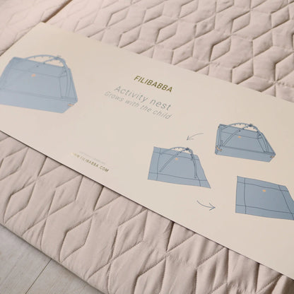 Filibabba Aktivitetsnest Mjuk Quilt, Doeskin