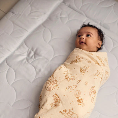 Filibabba Aktivitetsnest Mjuk Quilt, Pearl Blue
