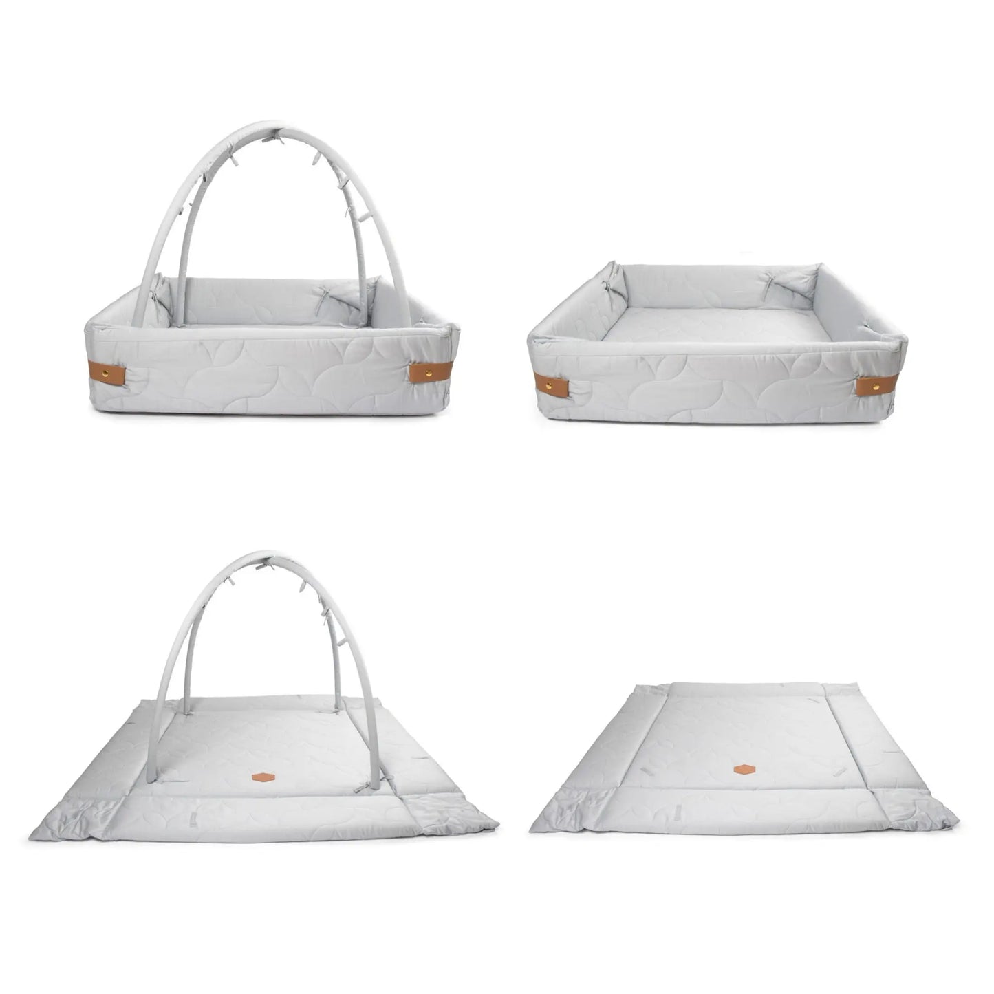 Filibabba Aktivitetsnest Mjuk Quilt, Pearl Blue