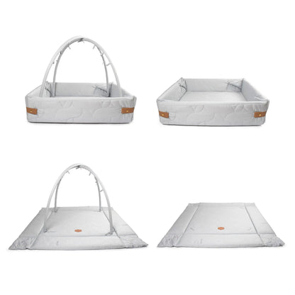 Filibabba Aktivitetsnest Mjuk Quilt, Pearl Blue