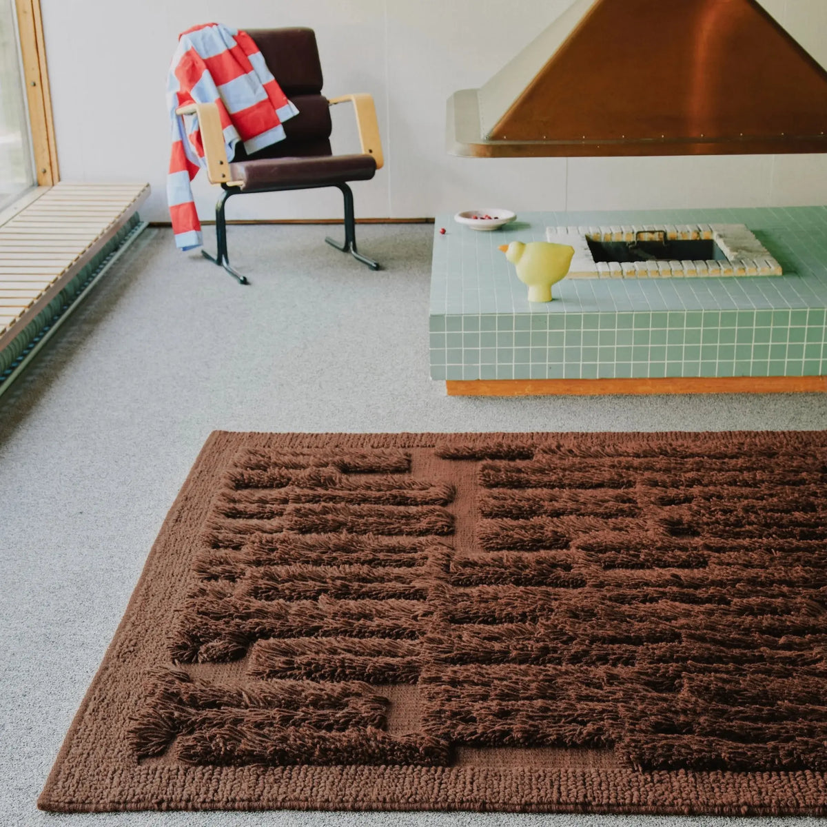 Finarte Bevi Matta 200x300 cm, Brown