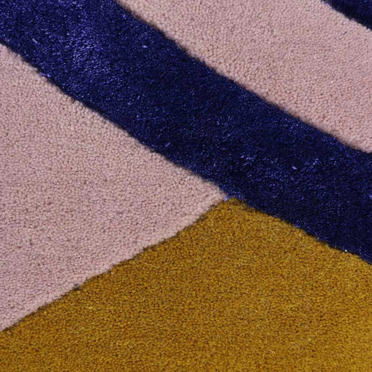 Finarte Atrium Matta 170x240 cm, Rosa/Guld