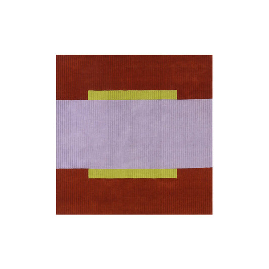 Finarte Umbra Matta 170x170 cm, Lilac/Rust