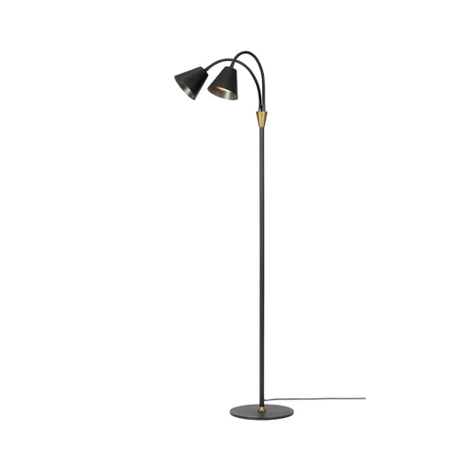Halo Design Hygge Golvlampa 2 Ljuskällor, Graphit Svart