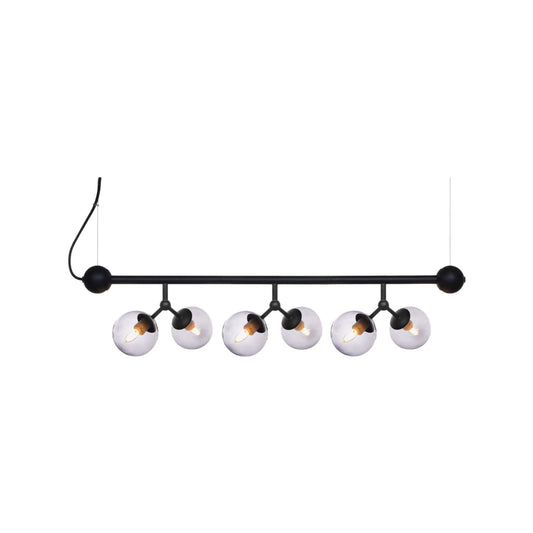Halo Design Atom Taklampa, Smoke/Svart