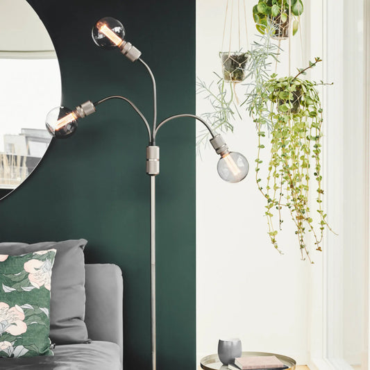 Halo Design Halo Golvlampa 3 Ljuskällor, Gun Black