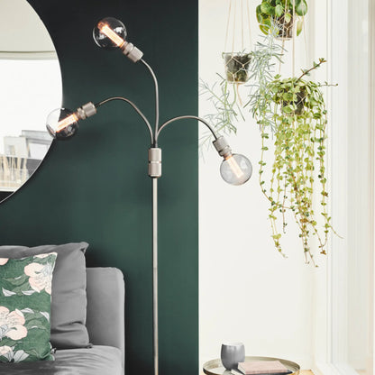 Halo Design Halo Golvlampa 3 Ljuskällor, Gun Black