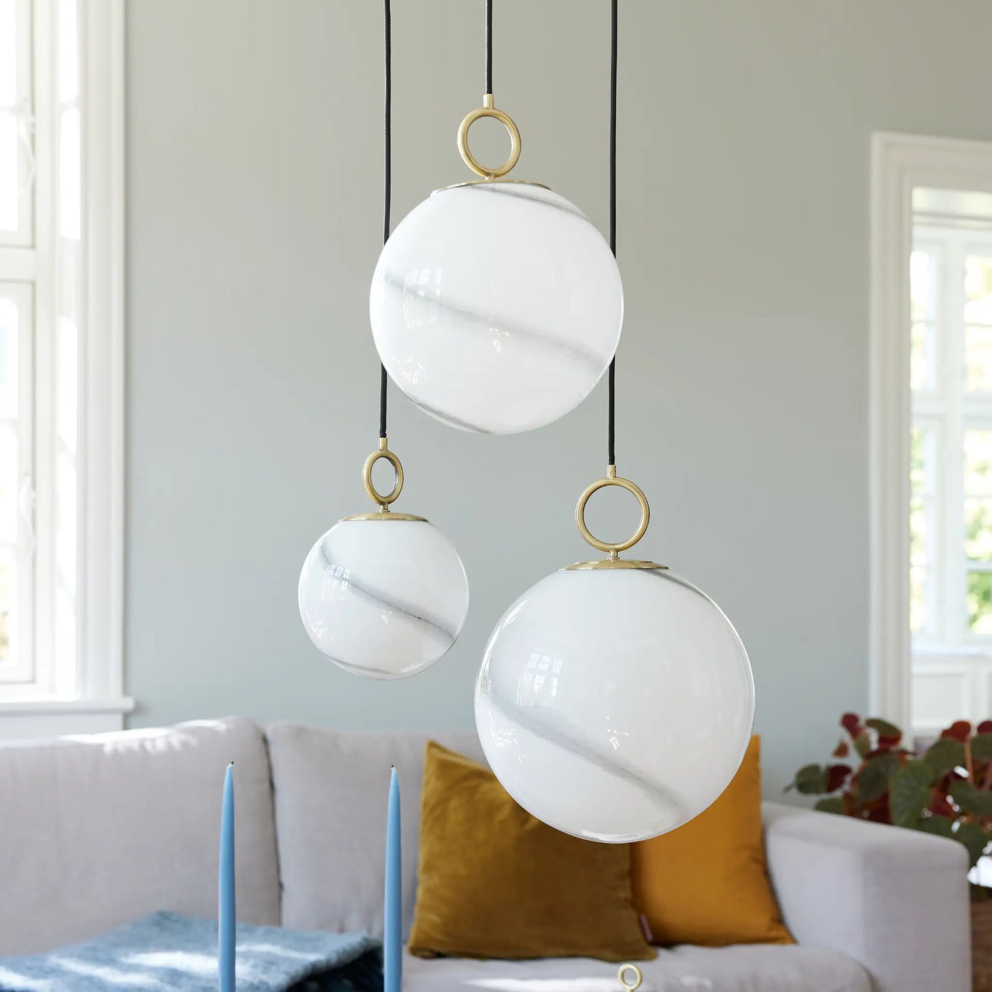 Halo Design Stockholm Taklampa Ø30 cm Marble Grey