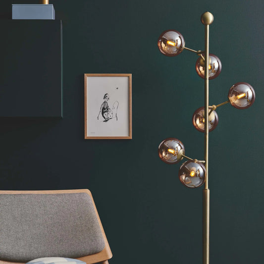 Halo Design Atom Golvlampa, Amber/Antique