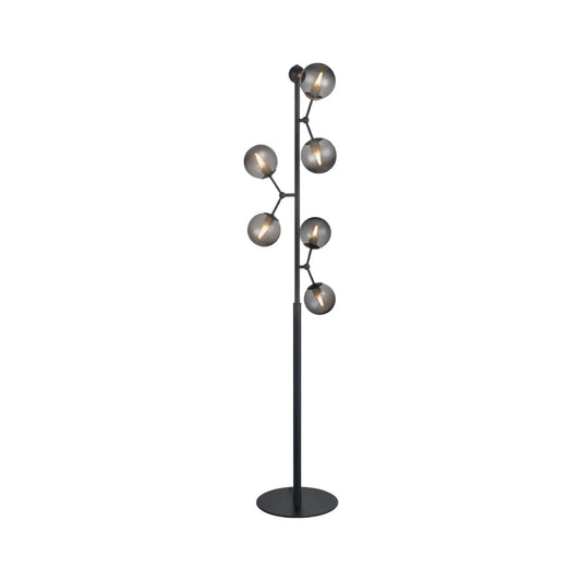 Halo Design Atom Golvlampa, Smoke/Svart