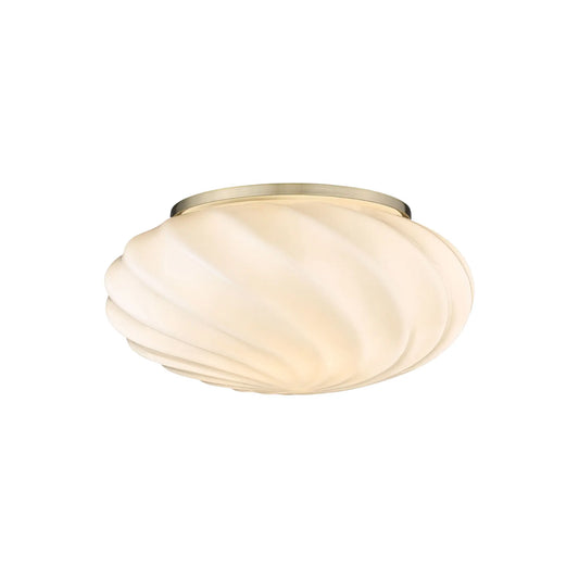 Halo Design Twist Vägg-/Taklampa Ø25 cm, Opal/Antikmässing