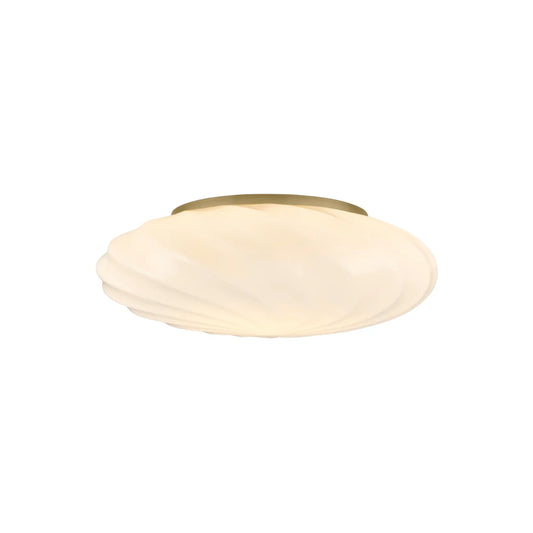 Halo Design Twist Vägg-/Taklampa Ø35 cm, Opal/Antikmässing
