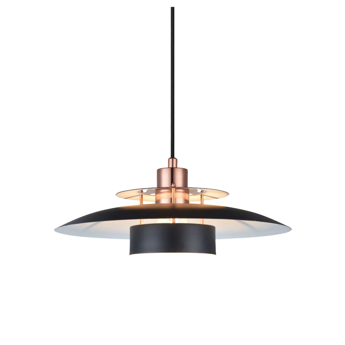 Halo Design Sørup Taklampa Ø40 cm, Svart/Koppar