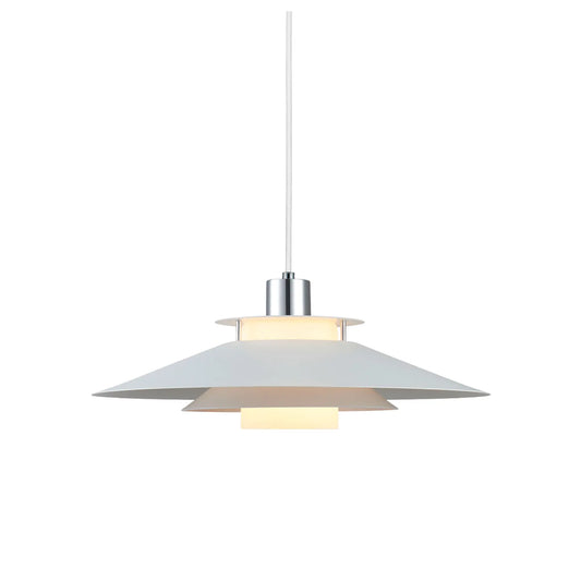 Halo Design Rivoli Taklampa Ø40 cm, Vit/Chrom