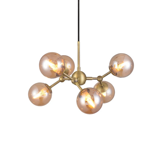Halo Design Atom Ljuskrona Ø45 cm, Amber/Antique