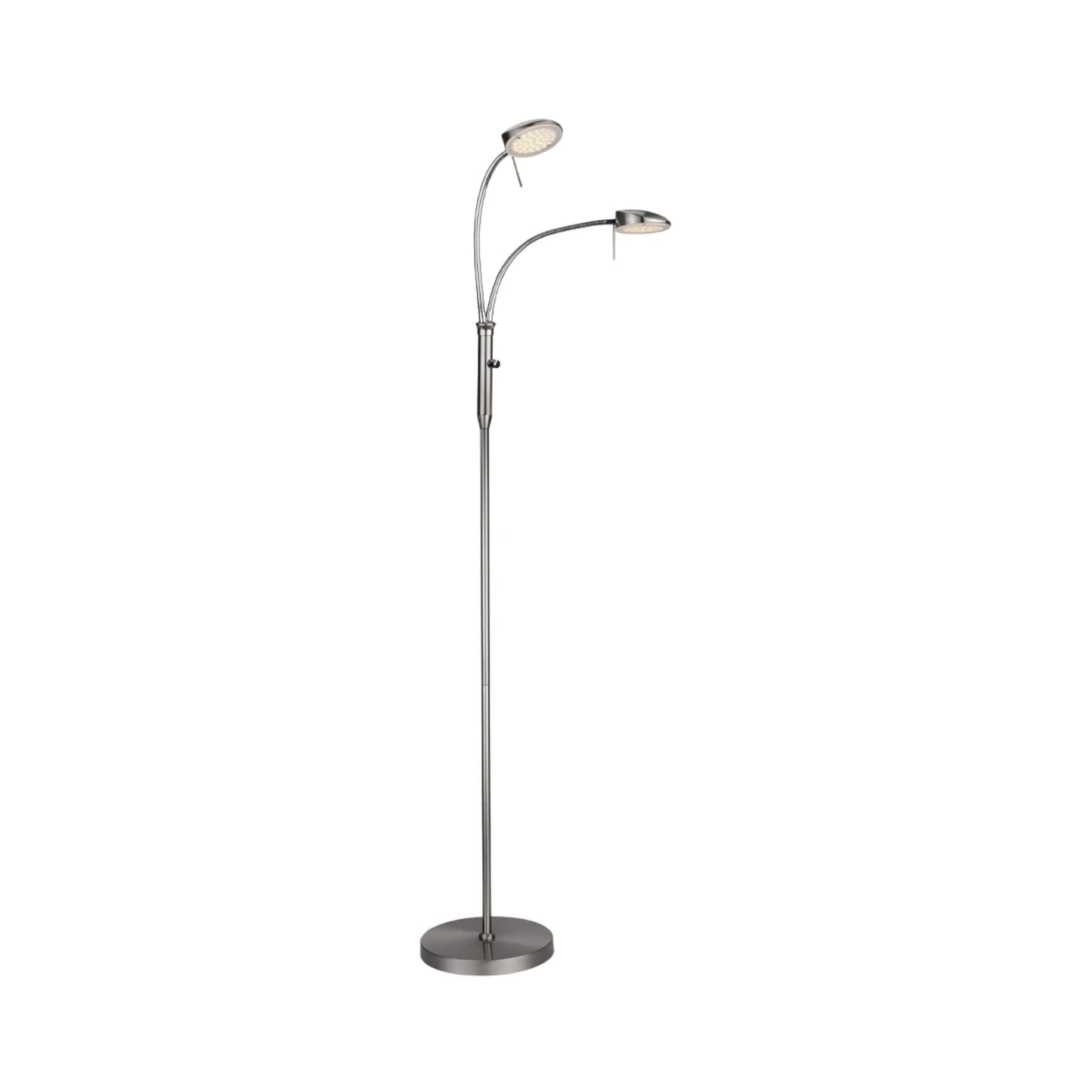 Halo Design Vegas Golvlampa 2 Ljuskällor, Borstat Stål